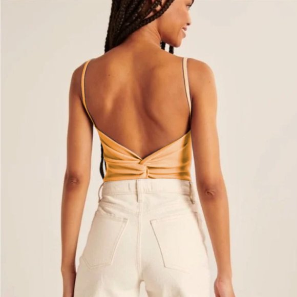Abercrombie & Fitch Ribbed Twist Back Bodysuit - NWT - Picture 2 of 7